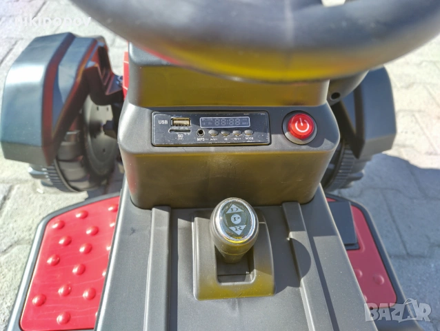 TEXAS акумулаторен трактор с ремарке RANCHER червен, снимка 8 - Детски велосипеди, триколки и коли - 53569755