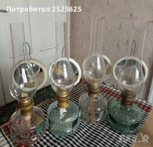 Стари газени лампи - номер 8, 4 броя