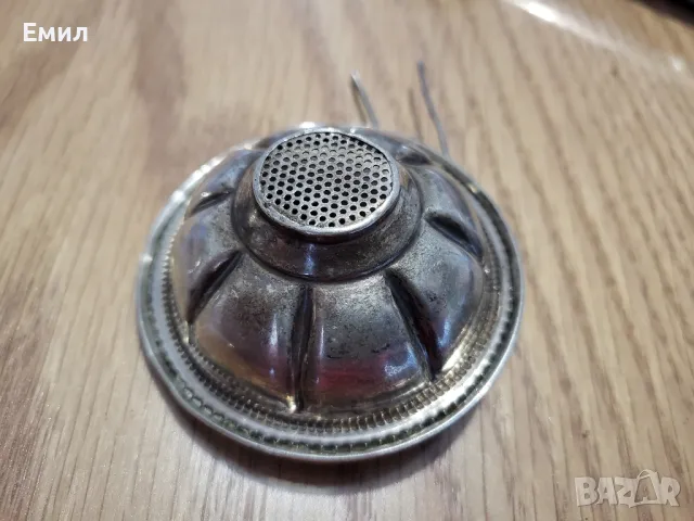 Антикварна сребърна цедка, снимка 2 - Колекции - 49027246