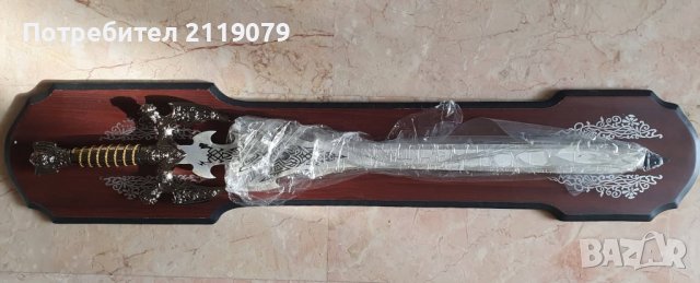 Сувенирен стоманен меч, снимка 4 - Антикварни и старинни предмети - 38432728