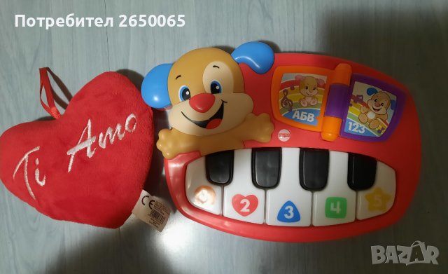Пиано Fisher Price уча и пея+подарък сърце, снимка 7 - Образователни игри - 38968919