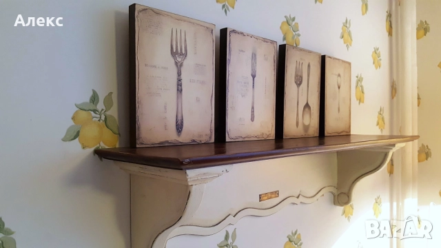 Комплект две картини, стил рустик., снимка 3 - Картини - 52292483