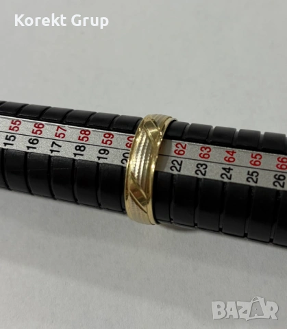 Златен пръстен 2.9 грама 14 карата, снимка 4 - Пръстени - 53037406