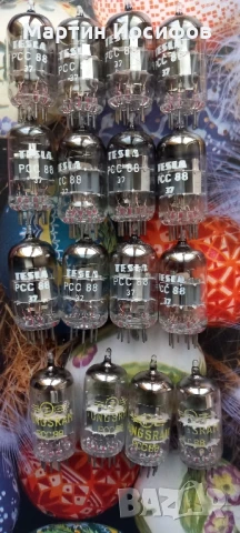 Радиолампи pcc88, снимка 3 - Ресийвъри, усилватели, смесителни пултове - 51402972