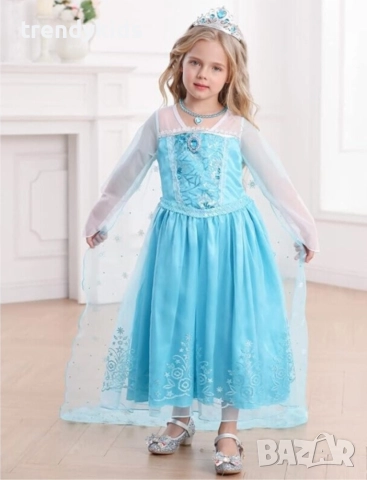 Нова Луксозна Рокля на Елза , снимка 3 - Детски рокли и поли - 49985800