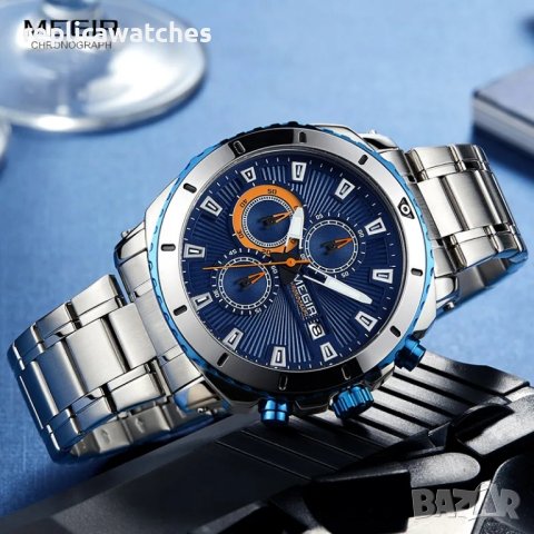 мъжки часовник Megir 5178, снимка 3 - Мъжки - 43584955