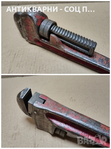 Стар Соц Английски Тръбен Ключ. , снимка 9 - Антикварни и старинни предмети - 50823435