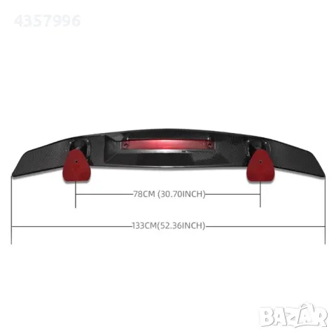 Спойлер за багажник, PG287-1, Карбон, снимка 3 - Аксесоари и консумативи - 49235806