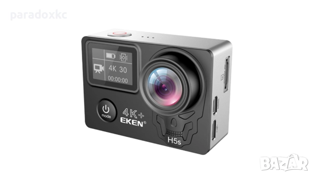 EKEN H5S Plus 4K екшън камера – водоустойчива + пълен комплект аксесоари, снимка 4 - Камери - 52368796