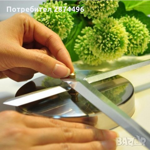 4202 3D стенен часовник със залепващи арабски цифри, снимка 3 - Стенни часовници - 34995102