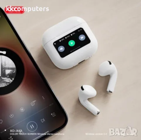 Bluetooth Handsfree Wireless XO-X42 / Smart screen /Бял/ Баркод : 2403879