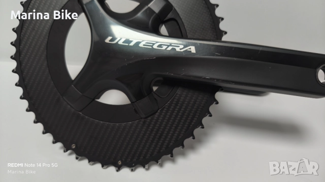 Шосеен курбел Shimano Ultegra 6800 с овални плочи Rotor QRings Qarbon| 172.5, снимка 4 - Части за велосипеди - 52932828