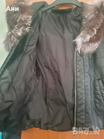 Дамско кожено яке, снимка 3 - Якета - 48074132