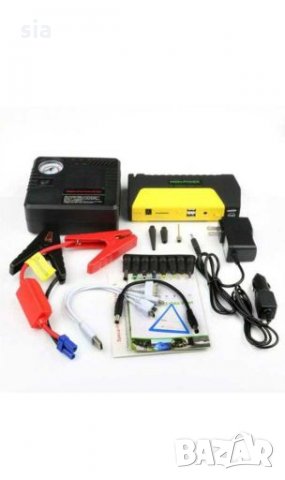 Стартерно устройство, Jump starter, фенер+ автомобилен компресор на 12v, снимка 3 - Аксесоари и консумативи - 28317580