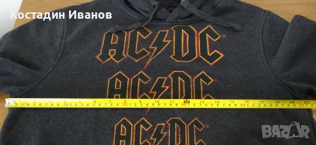 AC/DC мъжки суичър с качулка M, снимка 6 - Суичъри - 53138285