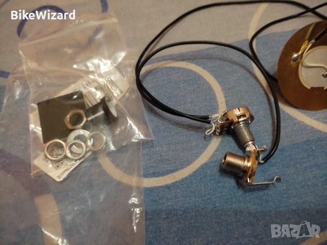 Alomejor Пикап Piezo 50 см метален и пиезоелектричен керамичен сензор за китара Мандолина Цигулка , снимка 3 - Китари - 43159210