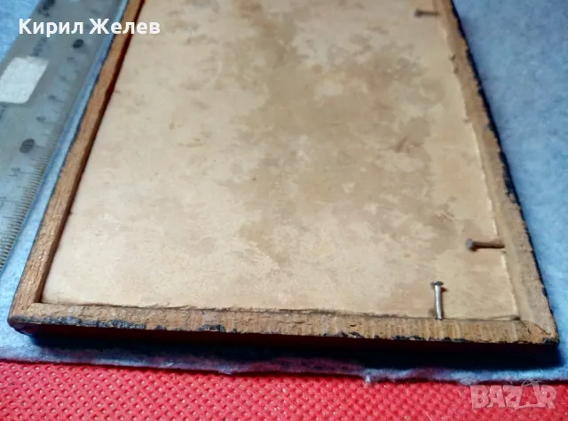 СТАРИННА ЦВЕТНА ЛИТОГРАФИЯ КАРТИНКА ПРИНТ от ЦАРСКО ВРЕМЕ в ДЪРВЕНА РАМКА със СТЪКЛО 47602, снимка 8 - Антикварни и старинни предмети - 47908808