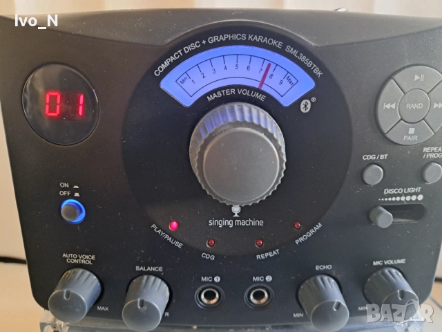 Singing machine SML385-Bluetooth караоке система, за части., снимка 3 - Аудиосистеми - 53176151