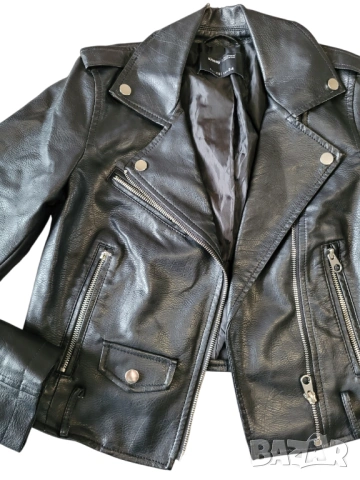 Дамско кожено яке, снимка 4 - Якета - 53242709
