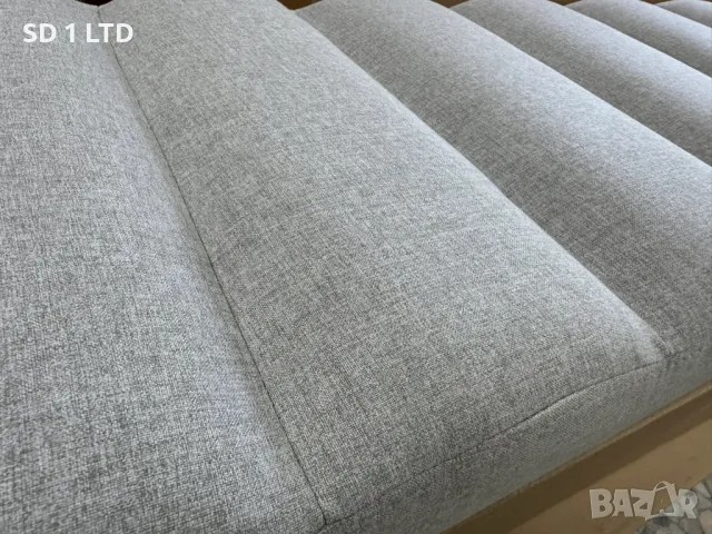 Тапицирана пейка с метална рамка Maria Kretschmer Home&Living 4886 6208 за спалня интериорна, снимка 3 - Дивани и мека мебел - 50140517