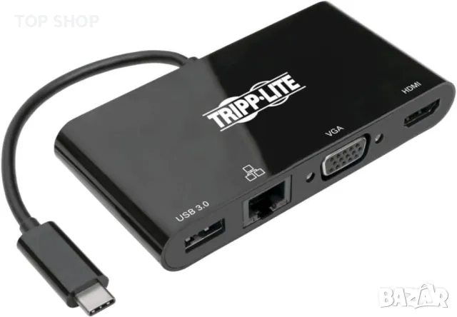 Eaton USB-C Многопортов видео адаптер, 4К/30Hz HDMI, USB-A 3.2 Gen 1, снимка 1 - Кабели и адаптери - 49457630