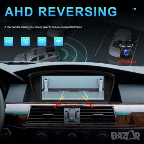 Мултимедия, BMW E60, E90, E91, 3, 5, 2005-2008, Двоен дин, Навигация, дисплей, екран Android, BMW, снимка 10 - Аксесоари и консумативи - 47485545