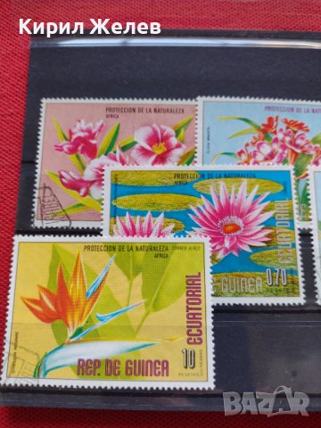 Пощенски марки чиста комплектна серия Цветя Пощта Екваториална Гвинея за колекция - 22586, снимка 6 - Филателия - 36658274