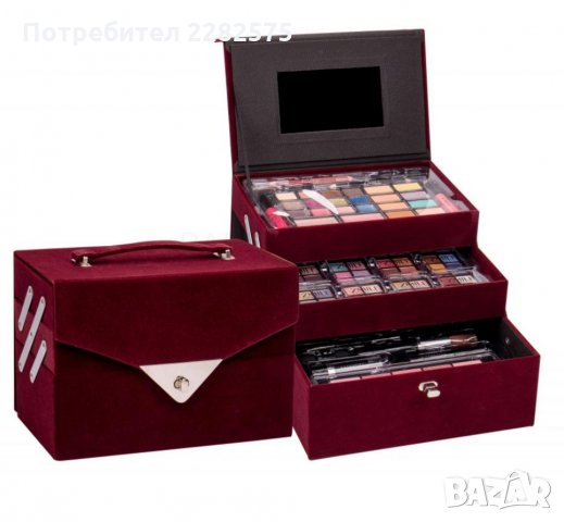 Луксозно куфарчето„ЧЕРВЕНО КАДИФЕ” с немско качество, снимка 1 - Подаръци за жени - 28664462