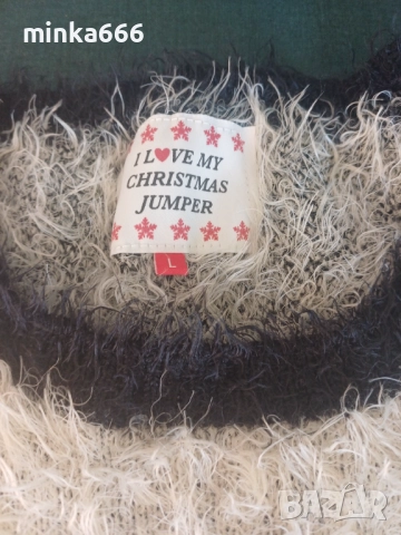 Коледен пуловер, снимка 2 - Блузи с дълъг ръкав и пуловери - 52879510