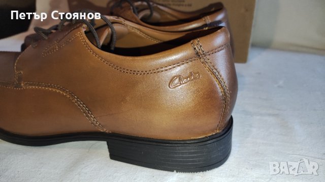 Мъжки официални обувки от естестствена кожа CLARKS №47, снимка 6 - Официални обувки - 44060025