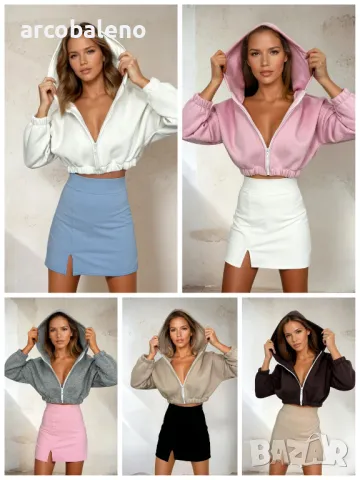 Дамски къси панталони с пола Naomi, 5цвята 