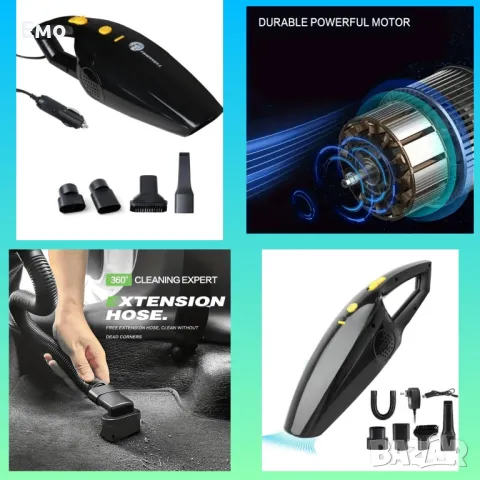 Прахосмукачка за кола и дом - 120W - 2000mAh - B322