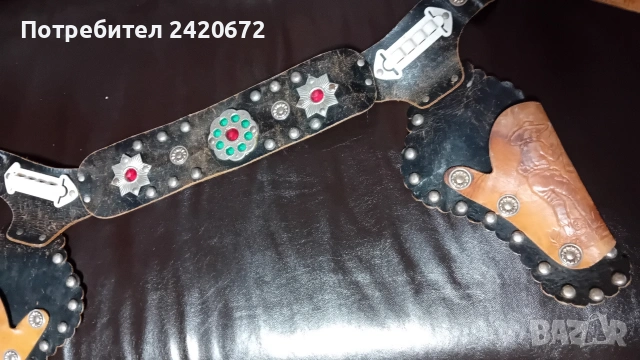 винтидж колан с кобур, снимка 4 - Колани - 53399594