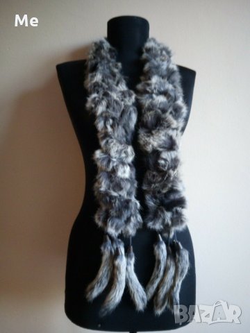 Garthus As Norway дизайнерски шал естествена кожа НОВ, снимка 1