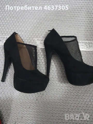 маркови транспарантни обувки с ток, снимка 2 - Дамски обувки на ток - 52613614