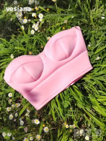 Неопреново бюстие в бебешко розово , снимка 1