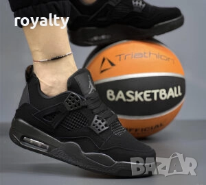 Дамски Маратонки Nike air jordan 4 Цвят - Black cat