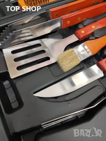 Голям сет за BBQ 18 части + куфар, снимка 3 - Барбекюта - 48831211