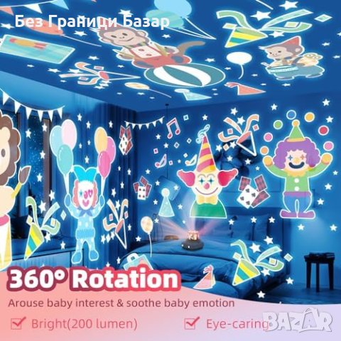 Нов Мултифункционален Прожектор за Сън Cinnyc - Идеален Подарък, снимка 6 - Други стоки за дома - 43666712