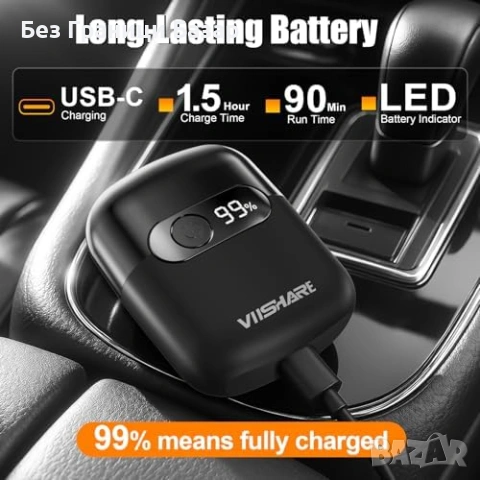 Нова Безжична електрическа самобръсначка 3 глави, 90 мин работа, USB-C, снимка 6 - Електрически самобръсначки - 53375270