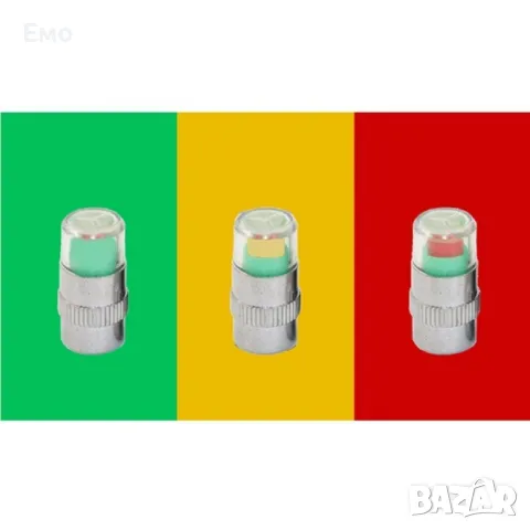 4 бр - Манометър-капачка за налягането в гумите на превозното средство, снимка 13 - Аксесоари и консумативи - 48082459