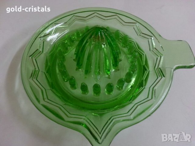 антикварна сокоизтисквачка зелено стъкло , снимка 3 - Антикварни и старинни предмети - 26224757