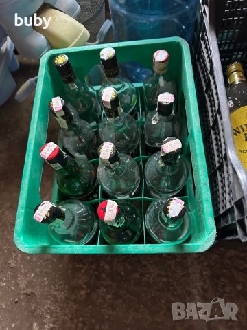 Стъклени бутилки с капачки, снимка 2 - Буркани, бутилки и капачки - 38688057
