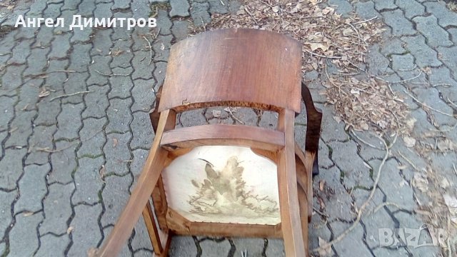 Страхотен дървен стол , снимка 5 - Антикварни и старинни предмети - 38900615