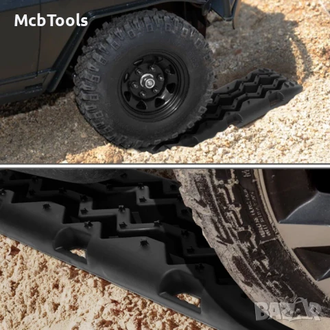 Подложки против буксуване за автомобилни гуми за допълнително сцепление 105x30cm, снимка 3 - Аксесоари и консумативи - 51151487