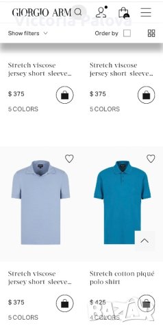 Оригинал GIORGIO ARMANI мъжка блуза, снимка 9 - Блузи - 43647107