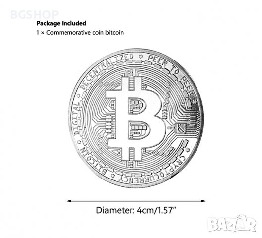 Биткойн монета / Bitcoin ( BTC ) - 3 модела, снимка 6 - Нумизматика и бонистика - 39011537