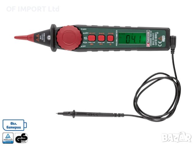 Мултиметър с Щифтове PARKSIDE PZM 2 A2, снимка 2 - Други инструменти - 44044539
