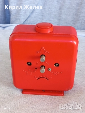 Стар рядък механичен будилник СССР за КОЛЕКЦИОНЕРИ 20983, снимка 4 - Антикварни и старинни предмети - 51952689