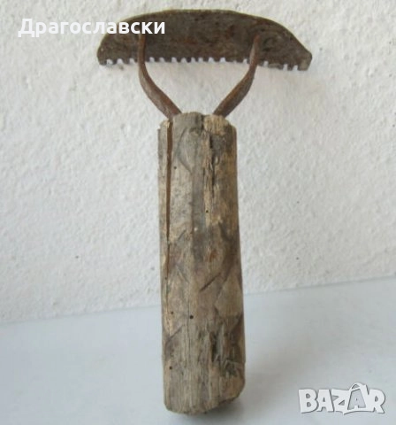 Стар хамут за кон / магаре, гребен за кон, за декорация, механа  заведение, от чекрък - колело, снимка 10 - Други - 42895472